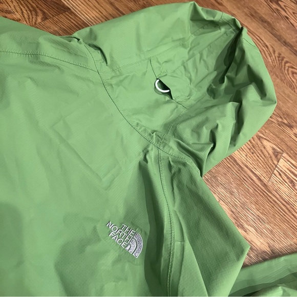 The North Face Womens Rain Jacket Coat HyVent Shell Green Small - Picture 6 of 14